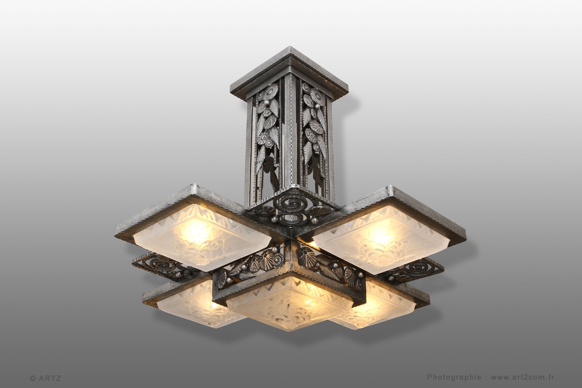 Lustre  FAG - MULLER Frères Luneville 