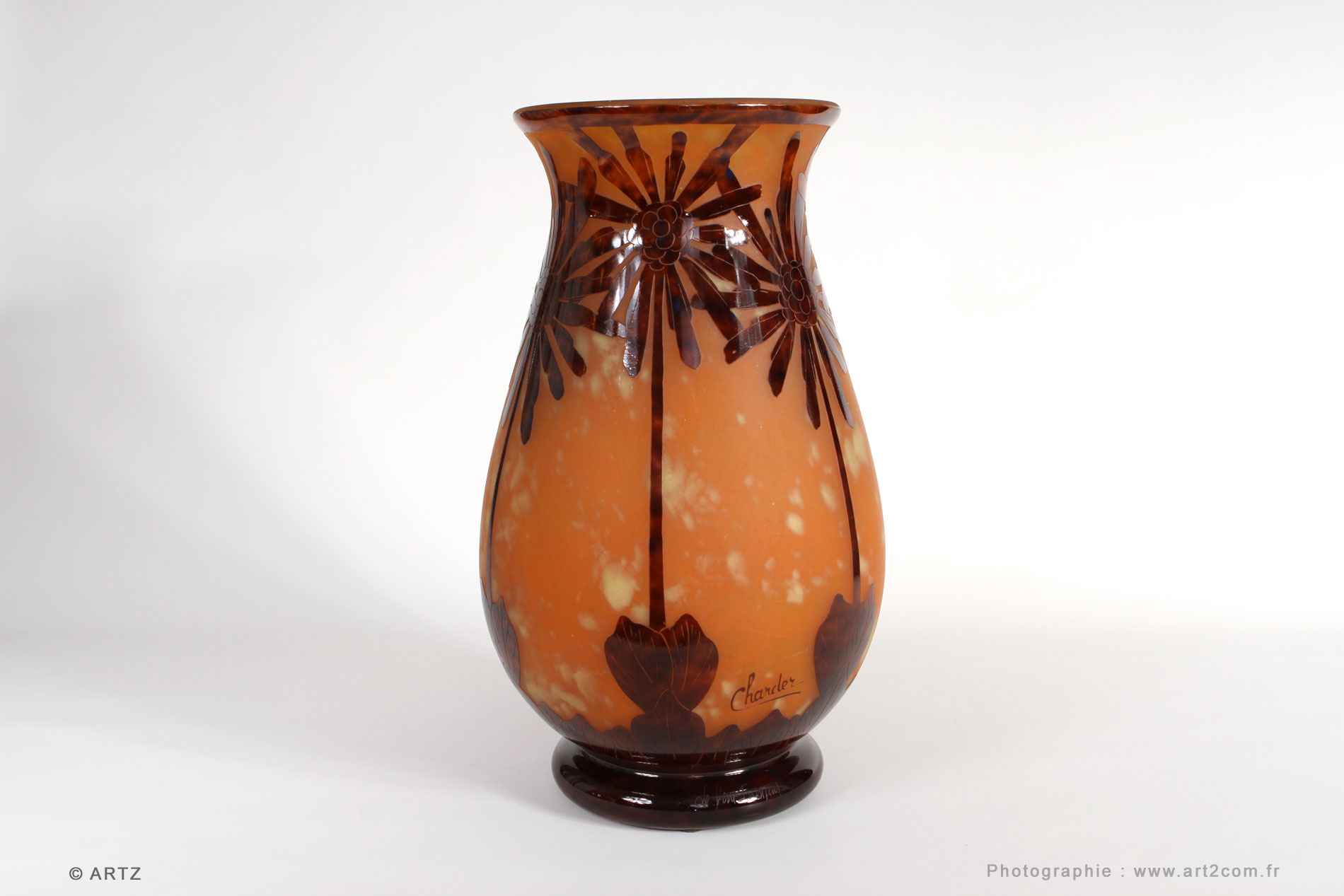 Vase CHARDER Le Verre Français