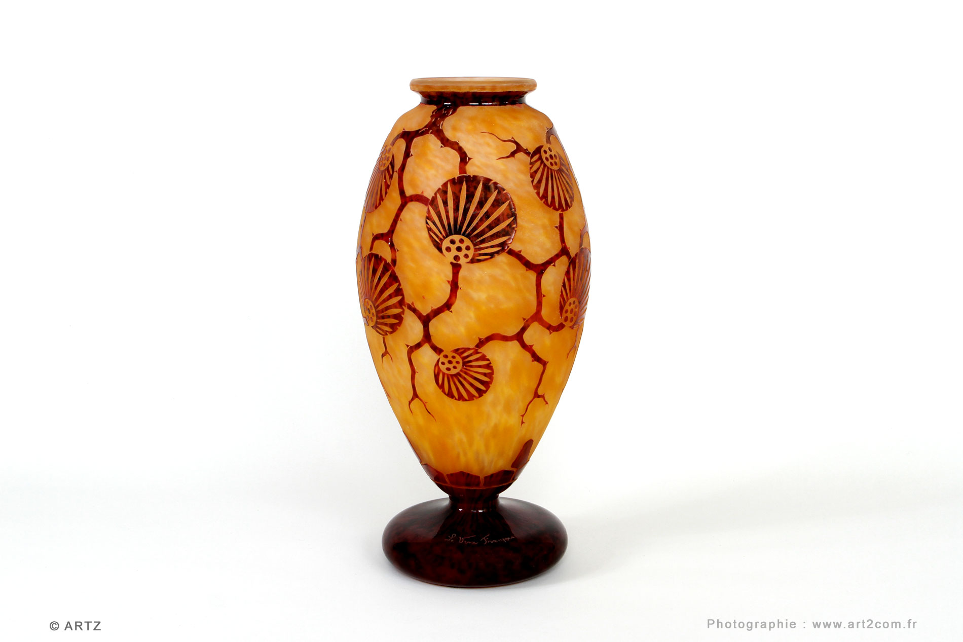 Vase CHARDER Le Verre Français