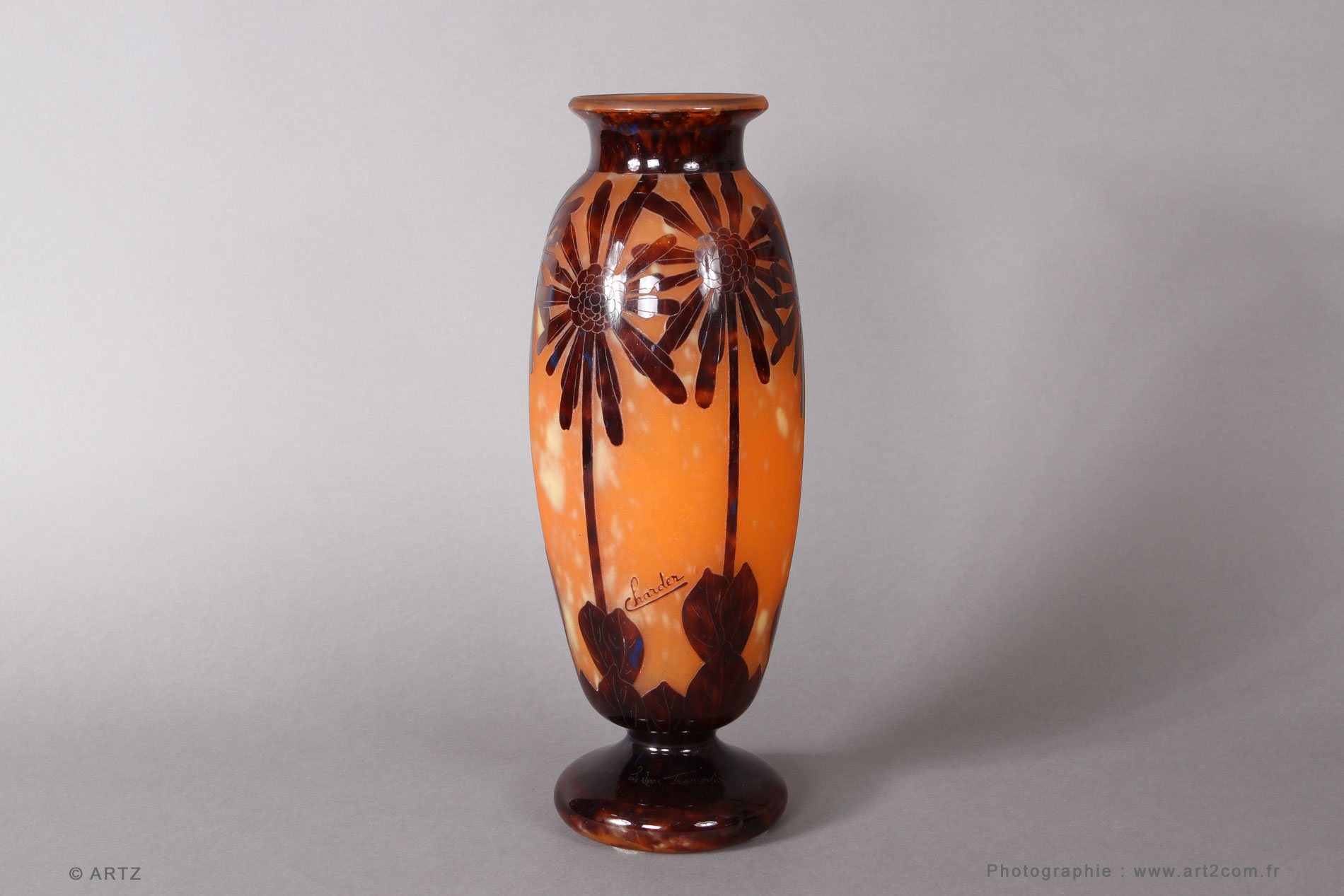 Vase CHARDER Le Verre Français