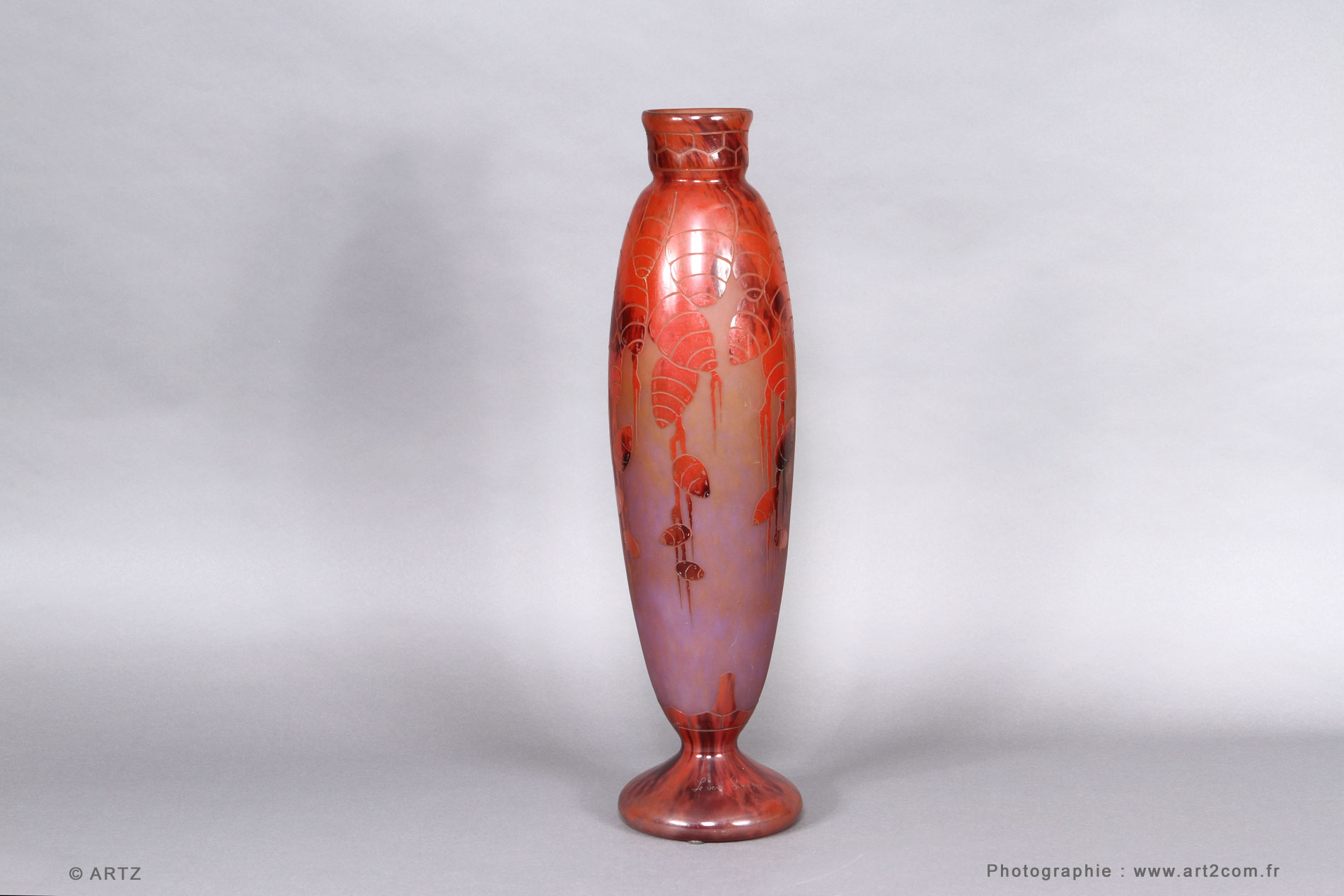 Vase CHARDER Le Verre Français