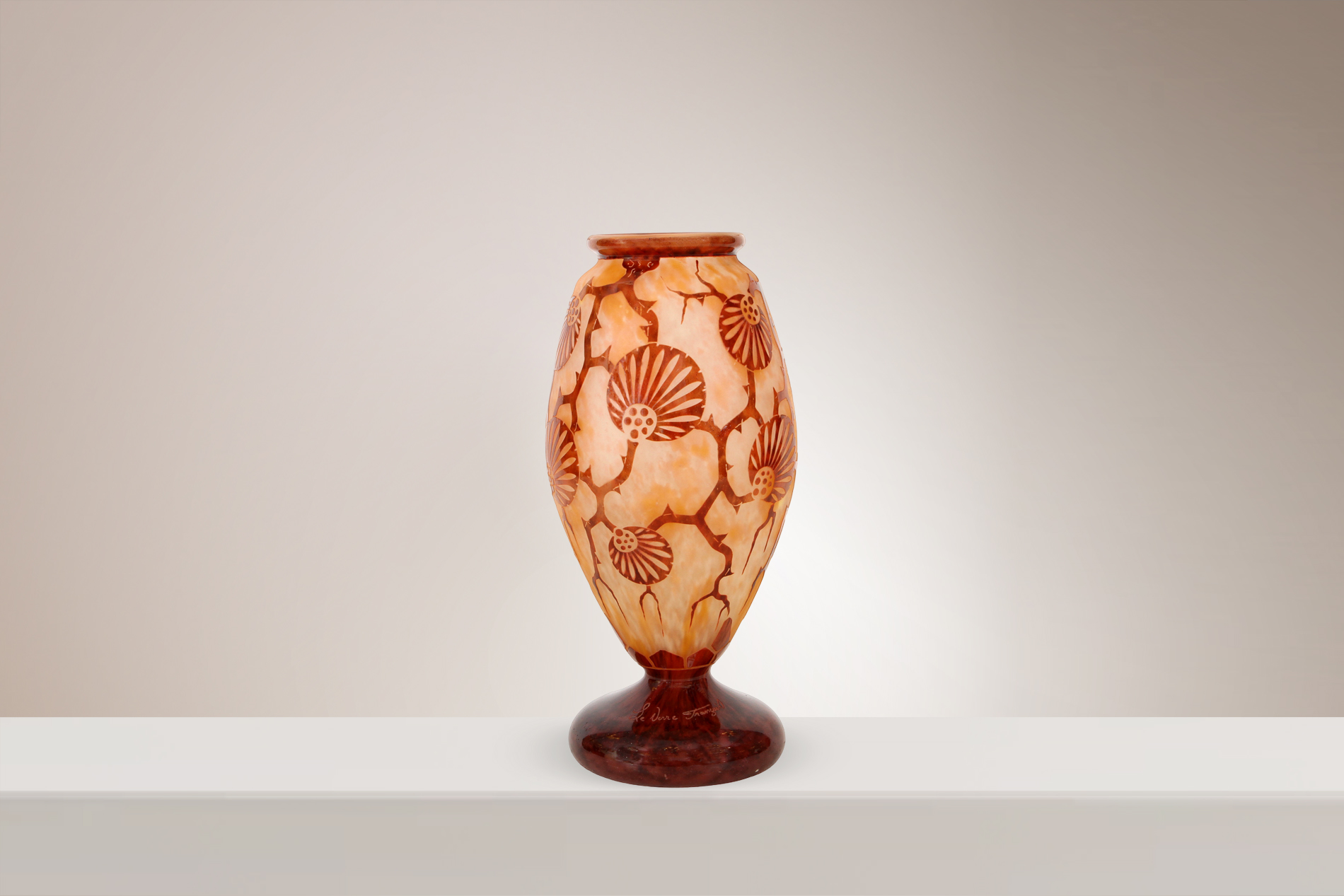 Vase CHARDER Le Verre Français