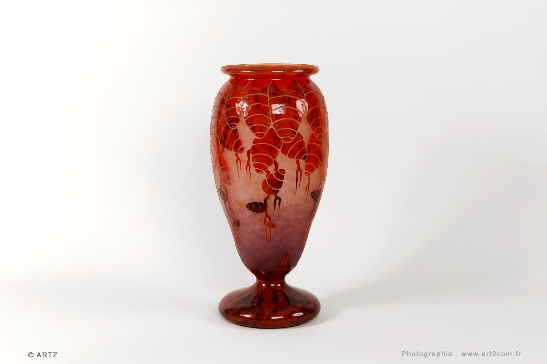 Vase CHARDER Le Verre Français