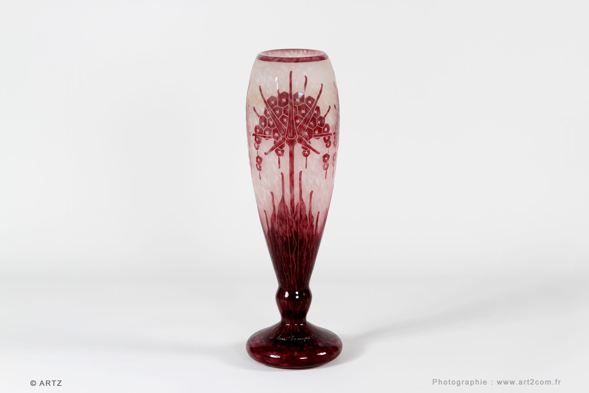 Vase CHARDER Le Verre Français