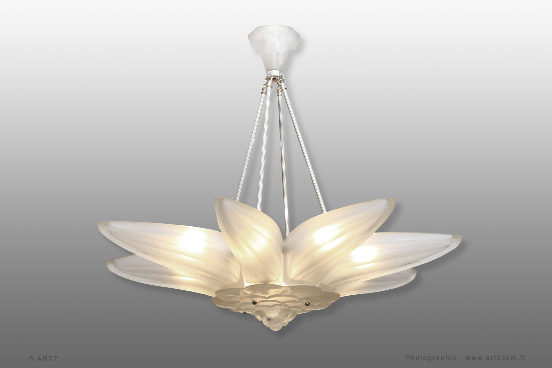 Exceptional chandelier GENET ET MICHON