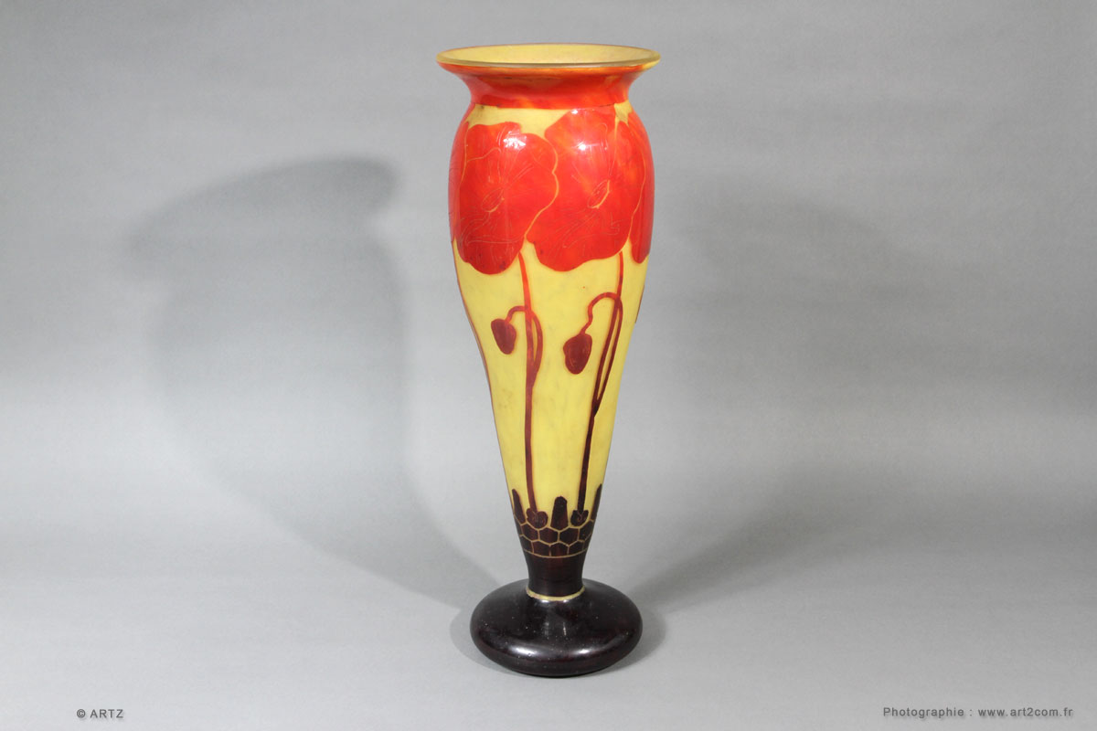 Vases CHARDER Le Verre Français art déco GALERIE ARTZ