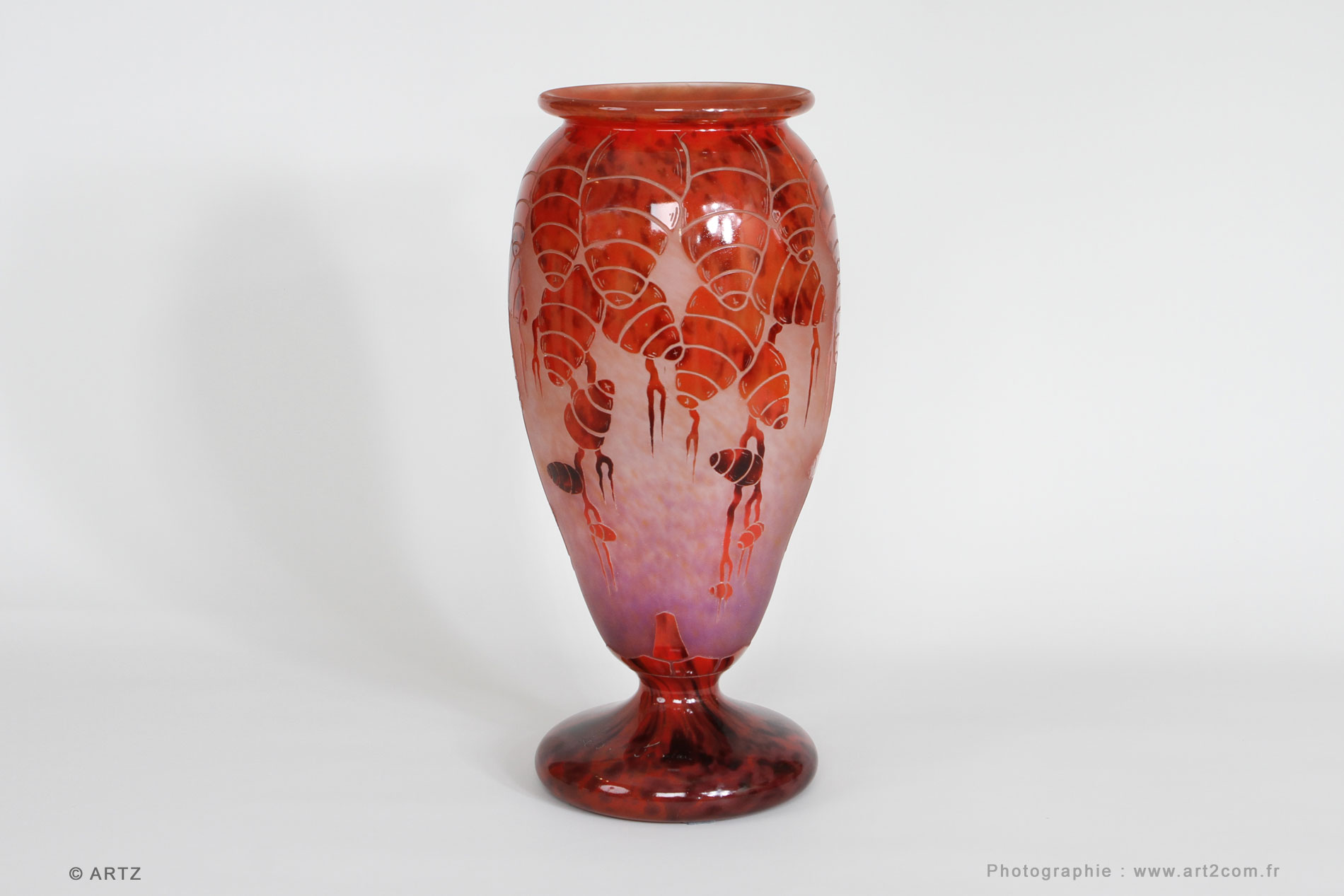 Vase CHARDER Le Verre Français