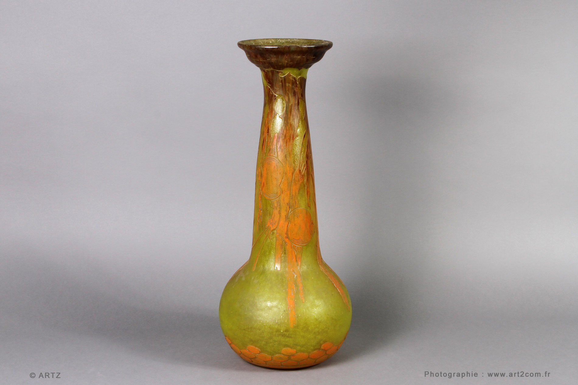 Vases CHARDER Le Verre Français art déco GALERIE ARTZ