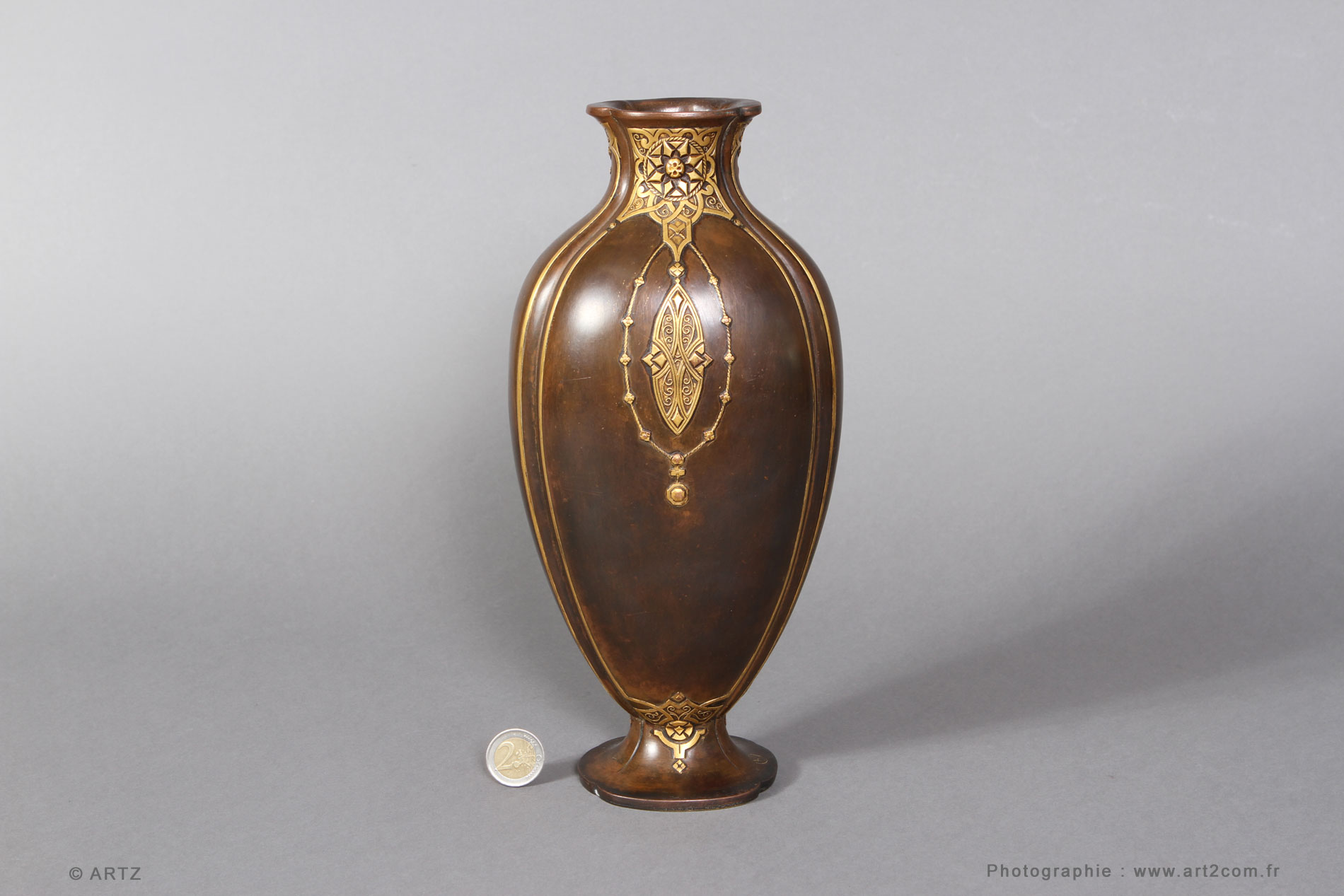 アール・デコ 花瓶 - 1930年代 真作